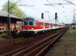 141 350-9 mit RB 60 Ems-Leihe Express 24010 Hannover-Bad Bentheim auf Bahnhof Salzbergen am 21-04-2000.