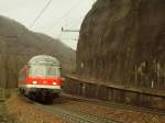 Karlsruher Steuerwagen der RB nach Ulm Hbf zwischen Geislingen(Steige) und Amstetten.