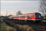 Die Zge der RB59  HELLWEGBAHN  Dortmund Hbf - Soest wurden aus n-Wagen gebildet. Je Drei Wagen bildeten eine Garnitur. (01.12.2008)