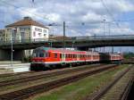 Die RB aus Passau am 26.08.2008 bei der Einfahrt in den Regensburger Hbf.