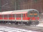 Der Zugschluss mit n-Wagen an einem Ersatz-RE auf der Relation (Hamm-) Dortmund - Dsseldorf am 10.01.2010 in Bochum-Ehrenfeld.