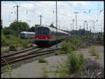 Ein Zustzlicher RE6 bei der Einfahrt in Duisburg Hbf, 18.07.2010