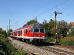 Der Radlzug von Ulm nach Passau am 02.10.2011 bei der Durchfahrt in Pleinting.