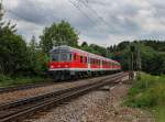 Eine RB nach Mnchen am 23.06.2012 bei der Einfahrt in Aling.