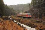 Regionalbahn bei Frtschendorf am 07.01.2013.