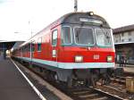 Bndf-Steuerwagen im Bahnhof Aalen am 19.10.06.