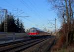 Am 30.12.13 legte die RB 19317 von Plochingen nach Ulm einen Halt im Bahnhof Gingen an der Fils ein.