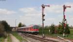 IRE 3215 (Neustadt(Schwarzw)-Ulm Hbf) mit Schublok 218 476-0 in Löffingen 4.5.14