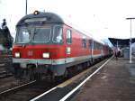 Ein Bndf-Steuerwagen der Regionalbahn Aalen-Donauwrth am 10.12.06 im Bahnhof Aalen.