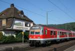 RE 34761  Radlzug  (Aschaffenburg–Bamberg) am 18.07.2010 in Langenprozelten