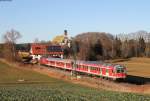 IRE 3215 (Neustadt(Schwarzw)-Ulm Hbf) Mit Schublok 218 436-4 bei Löffingen 6.12.15