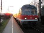 Regionalbahn von Ulm HBF nach Regensburg HBF steht in Regensburg- Prfening.