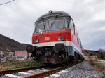 Blick auf einen Bnrdfz-Steuerwagen (50 80 82-34 140-7), am 23.3.2016 in Amorbach.