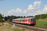 RE 22304 (Neustadt(Schwarzw)-Rottweil) mit Schublok 218 436-4 in Döggingen 10.9.16