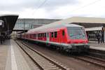 Am 25.10.2017 steht ein RE nach Heilbronn im Hauptbahnhof Heidelberg auf Gleis 4.
