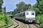 Steuerwagen vorraus erreicht ein Zug der MRB auf den Weg nach Chemnitz den Haltepunkt Werkstättenstraße.

Leipzig 08.08.2021