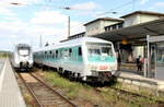 D-WEE 50 80 80-34 156-5 Bnrbdzf 480.2 mit der RB 31946 (Abellio Ersatzverkehr) von Halle (S) Hbf nach Saalfeld (S), am 13.07.2022 in Naumburg (S) Hbf.