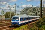 TRI Wittenberger Steuerwagen als RE1 (NRW-Express) in Köln, August 2024.