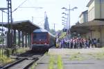 Am 17.06.2010, war das Gleis 11 in Lehrte total voll, weil der RE aus Braunschweig in Lehrte endete. Deshalt ist auch der RE aus Wolfsburg auf Gleis 11 einfahren.