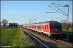 Warnemnde Express am 17.04.2011 kurz hinter Rostock auf dem Weg in Richtung Kavelstorf.