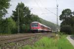 Eine Regionalbahn nach Bamberg ist am 15. Juli 2011 bei Kronach unterwegs.