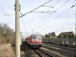 Wittenberger Steuerwagen als S6-Ersatzug in Ahlten am 22.06.2012