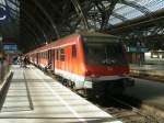 Wittenberger Steuerwagen Bybdzf 50 80 80-35 530-0 nach der Ankunft aus Cottbus,am 26.Mrz 2012,im Leipziger Hbf.