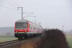 Regionalbahn DB bei Ebersdorf am 06.03.2014.