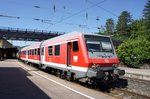 Steuerwagen Bauart Wittenberge (Basis: n-Wagen), aufgenommen im Juni 2016 in Geislingen an der Steige.