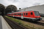 Am 11.7.2016 ist auf der Regionalbahn der Linie 77 eine gedrehte Einheit unterwegs.