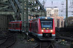 DB 620 510 als RB 24 nach Kall bei der Einfahrt in den Kölner Hbf. 16.11.2019