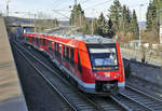 620 526 RB30 nach Bonn bei der Ausfahrt Bf Remagen - 19.01.2019