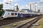 9442 155-9 und 9442 157-5 werden am 4.7.2017 als RB48 (RB32454)  Rhein-Wupper-Bahn  nach Wuppertal-Oberbarmen im Kölner Hauptbahnhof bereitgestellt.