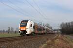 462 028 und 462 073 (national express) als RRX auf der Linie RE1 in Richtung Aachen Hbf in Hamm Selmig, 9. Februar 2025