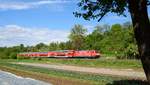 146 209 mit IRE 4213 nach Lindau.Aufgenommen bei Reichenbach an der Fils am 13.5.2017.