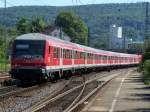 Sommer 2007 - Ein RegionalExpress bei der Ausfahrt aus Aalen in Richtung Stuttgart Hbf.