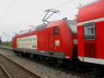 Eine BR 146 zog am 15.05.2010 den RegionalExpress von Offenburg zum Badischen Bahnhof in Basel.