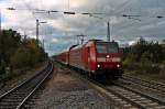 Einfahrt am 02.11.2013 von 146 113-6  Baden-Wrttemberg erfahren  mit RE 5343 (Offenburg - Basel SBB) in Emmendingen.