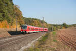 440 002 als RE 58224 von Nürnberg Hbf nach Würzburg Hbf bei Hagenbüchach, 17.10.2018
