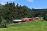 Inzwischen ist die ozeanblau-beige 218 446 zur Stammlok des im Sommerhalbjahr verkehrenden Radexpress RE 57392 von München HBF nach Lindau geworden und ziegt Eisenbahnfreunde von nah und fern ins