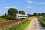 440 408 Agilis als ag 84206 (Plattling - Neumarkt (Oberpf)) bei Parsberg, 20.07.2020