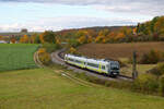 440 917 als ag 84171 (Neumarkt (Oberpf) - Regensburg Hbf) bei Laaber, 24.10.2020