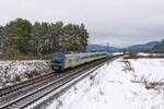 440 101 agilis als ag 84170 (Regensburg Hbf - Neumarkt (Oberpf) bei Parsberg, 23.01.2021