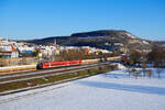 440 323 DB Regio als RB 58048 (Bamberg - Sterbfritz) bei Retzbach-Zellingen, 12.02.2021