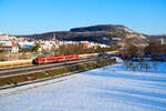 RB 58052 (Treuchtlingen - Karlstadt) bei Retzbach-Zellingen, 12.02.2021