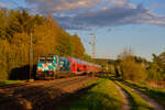 146 246 DB Regio  Bahnland Bayern - Zeit für dich  mit RE 4864 (München Hbf - Nürnberg Hbf) bei Postbauer-Heng, 14.05.2021