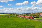 425 084 DB Regio als RB 58119 (Würzburg Hbf - Treuchtlingen) bei Lehrberg, 22.05.2021