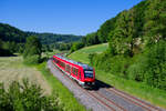 622 055 DB Regio als RB 58526 (Neuhaus (Pegnitz) - Nürnberg Hbf) bei Vorra, 14.06.2021