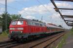 Highlight des Tages war 218 390-3 mit RE 3707 von Leipzig nach Hof.