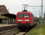 143 154 steht am 14.Juni mit einer n-Wagen-Garnitur abfahrtbereit als RB 37615 nach Bamberg in Kronach.